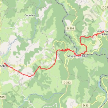 Via Podiensis - Jour 2 GPS track, route, trail