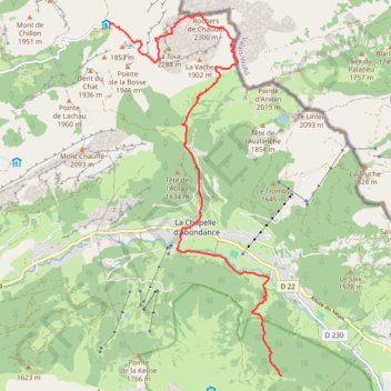 Les Cornettes de Bise - Les 4 Monts du Chablais GPS track, route, trail