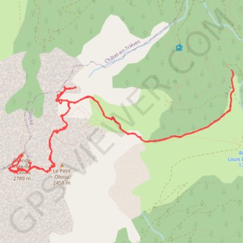 Obiou et crete de la Laisse (Devoluy) GPS track, route, trail