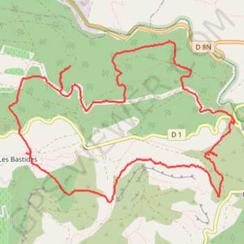 Autour du Château de Julhans GPS track, route, trail