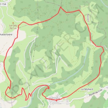 Tour de Vatilieu GPS track, route, trail