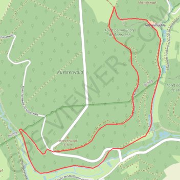 Sentier Kusterwald GPS track, route, trail