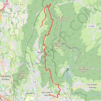 Pragondran - Sentier du Garde - Montbasin - Brulins GPS track, route, trail