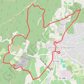 Cabrières d'Avignon GPS track, route, trail