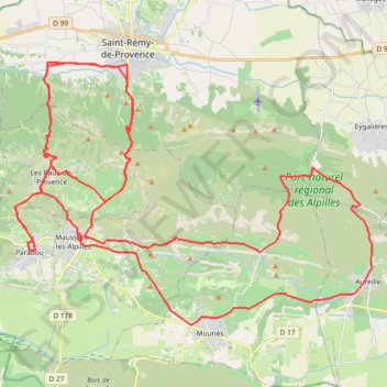 Paradou-Paradou GPS track, route, trail