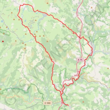 Nasbinals - Le plateau de l'Aubrac GPS track, route, trail