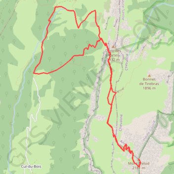 Le Mont Trélod GPS track, route, trail
