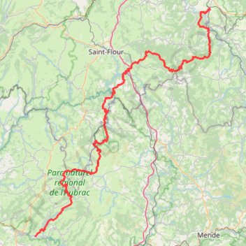 Saint georges d'aurac - Saint Come d'olt GPS track, route, trail