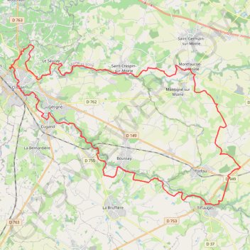 Tiffauges - Clisson GPS track, route, trail