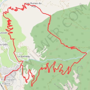Le Bois du Truc GPS track, route, trail