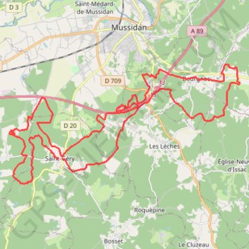 Rando Saint Gery GPS track, route, trail