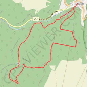 Val Suzon Haut GPS track, route, trail