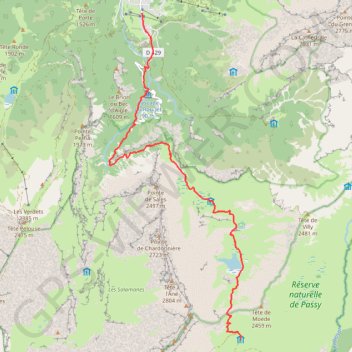 Traversée des Alpes - Étape 7 GPS track, route, trail