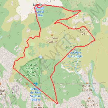 Randonnée des 4 jasses GPS track, route, trail