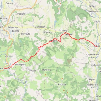 Lichos - Uhart-Mixe GPS track, route, trail