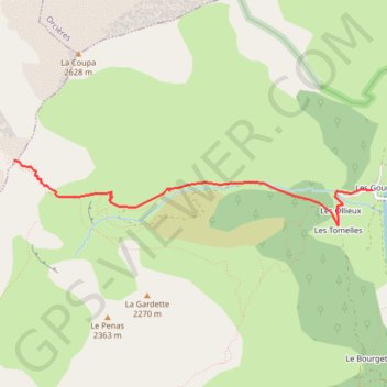 Col de la Coupa GPS track, route, trail