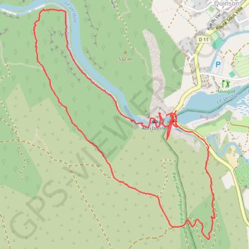 Randonnée dans les basses Gorges du Verdon GPS track, route, trail