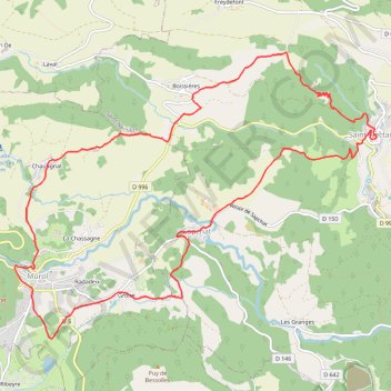 Saint nectaire GPS track, route, trail