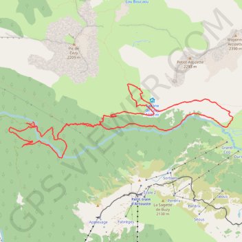 Cabanes de Cezy GPS track, route, trail
