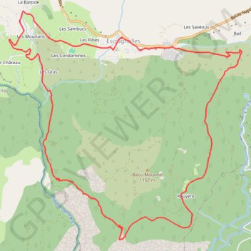 Plateau de Briasq GPS track, route, trail