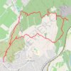 Les falaises de Pujaut depuis Villeneuve-lès-Avignon GPS track, route, trail