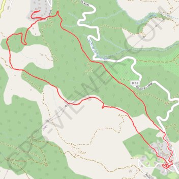 Les chemins de Vivès GPS track, route, trail