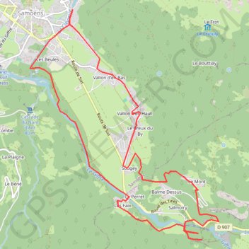 SAMOENS GORGES DES TINES GPS track, route, trail