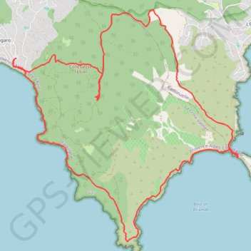 La Croix Valmer - Cap Taillat - Collebasse GPS track, route, trail