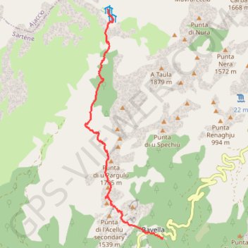 Bavella Asinau GPS track, route, trail