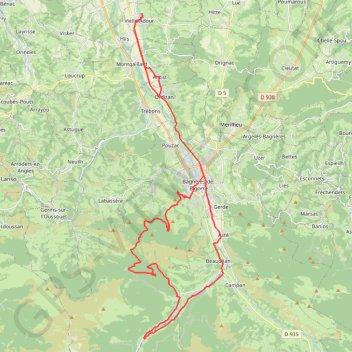 Col du Couret GPS track, route, trail