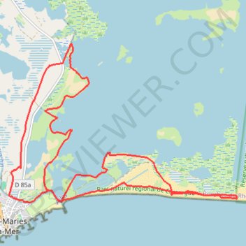 La Camargue GPS track, route, trail