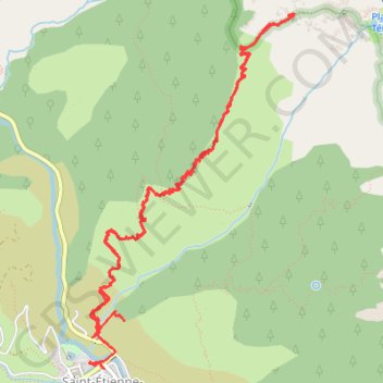 Saint Etienne de Tinée-Plan de Ténibre GPS track, route, trail