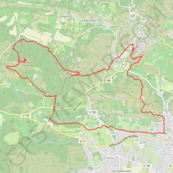 Maussane - Mont Paon GPS track, route, trail