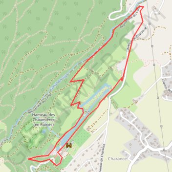 Charance GPS track, route, trail
