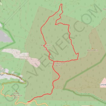Mont Carpiagne GPS track, route, trail