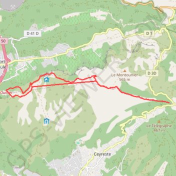 Cabanon des Marquis GPS track, route, trail