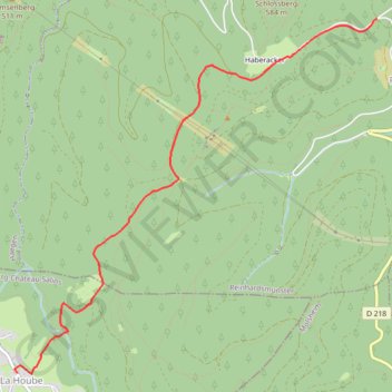 La Hoube - Haberacker GPS track, route, trail