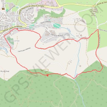 Les Cabannes GPS track, route, trail