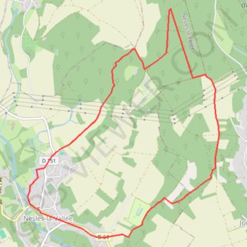 Nesles-la-vallée GPS track, route, trail