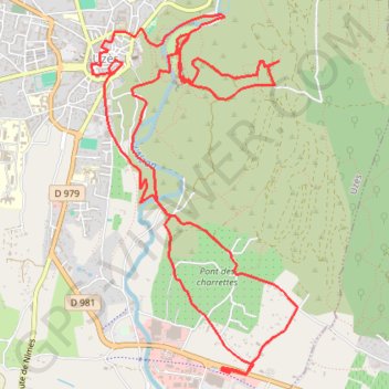 Uzès GPS track, route, trail