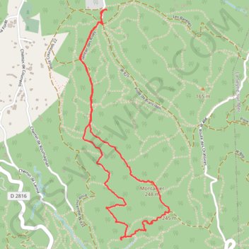 Massif du Cap Sicié - Roumagnan - Montanier GPS track, route, trail