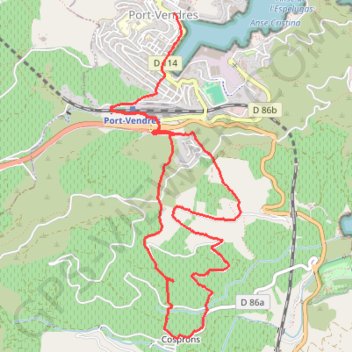 Le sentier des Muletiers, Port Vendres GPS track, route, trail
