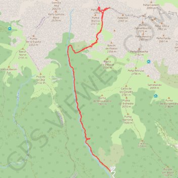 Peña Retona y Puerto Rico depuis Acumuer GPS track, route, trail