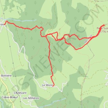 Sulens GPS track, route, trail