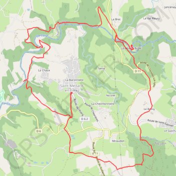 Saint Médard en Forez GPS track, route, trail