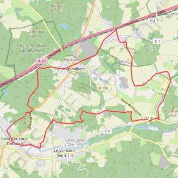 Le Marais GPS track, route, trail