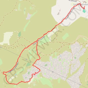 Balade sur le plateau de Saint Barnabé GPS track, route, trail