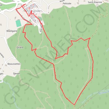 Les Bois de Mirmande GPS track, route, trail