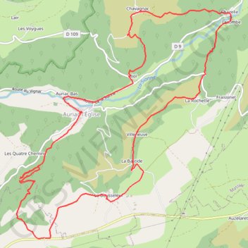 La Vallée de la Sianne - Molompize GPS track, route, trail