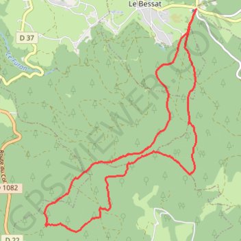 Balade Chaubouret GPS track, route, trail